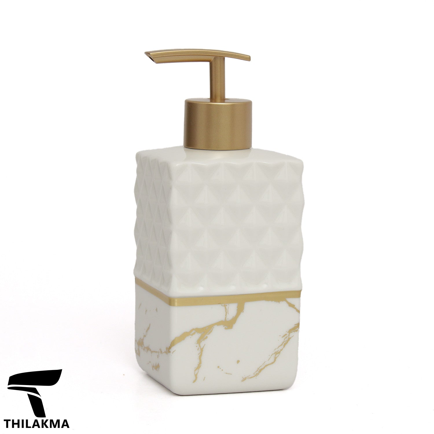 Square Shape Textured Soap Dispenser - 400ML