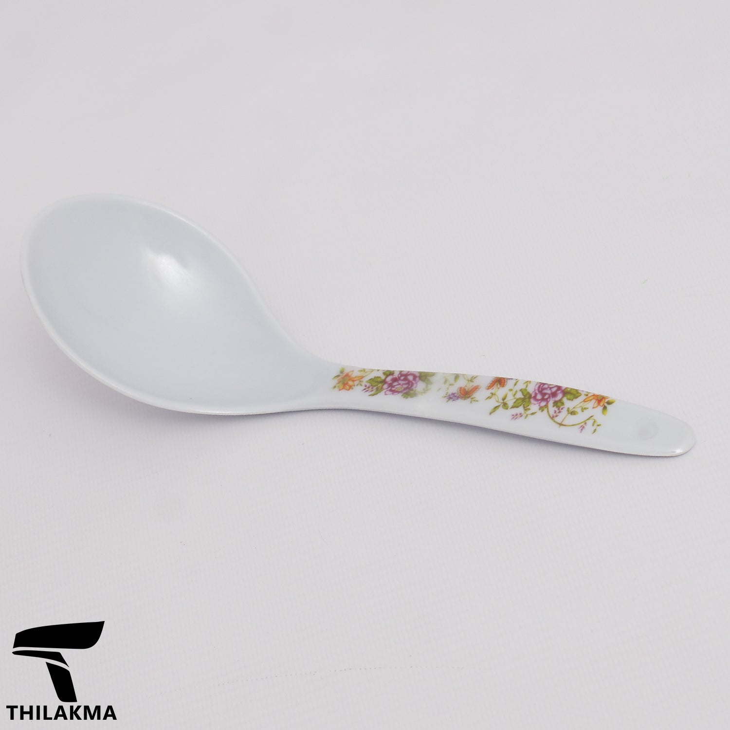 Melamine Rice Spoon with Floral Print Handle