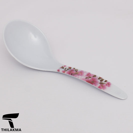 Melamine Rice Spoon with Floral Print Handle