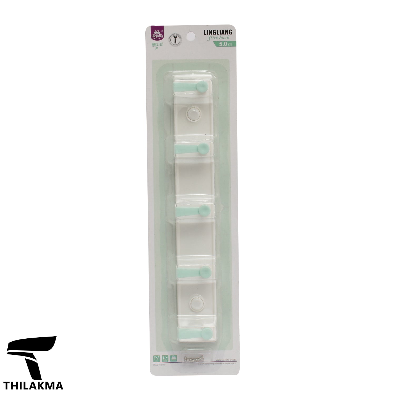 Plastic Hanger with 5 Hooks