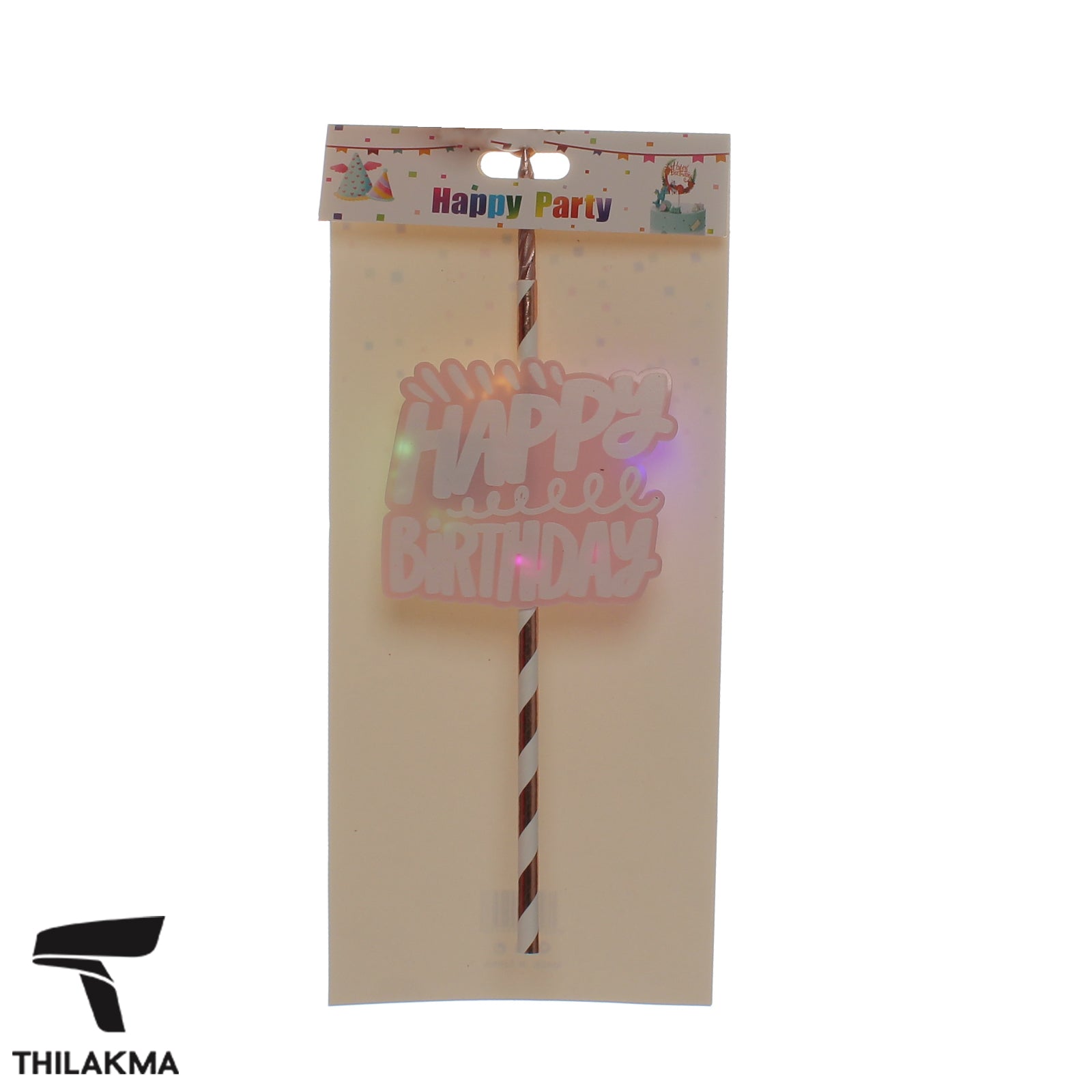 Light Up Birthday Cake Candle & Topper