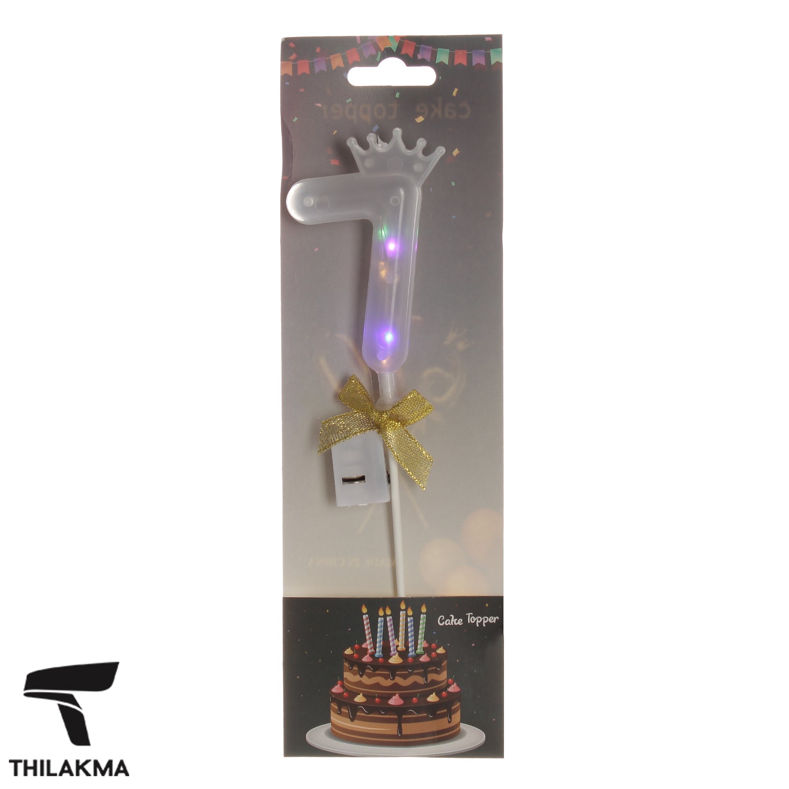 Light Up Number Cake Topper
