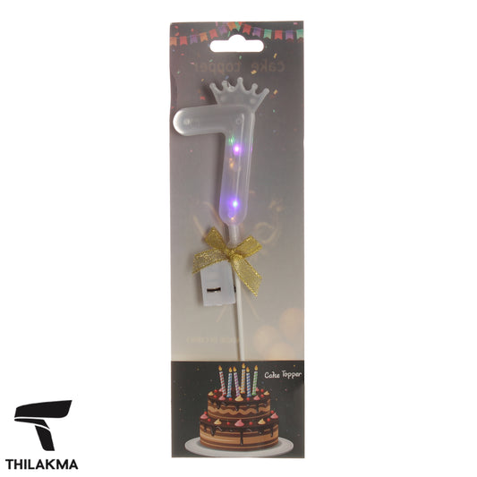 Light Up Number Cake Topper