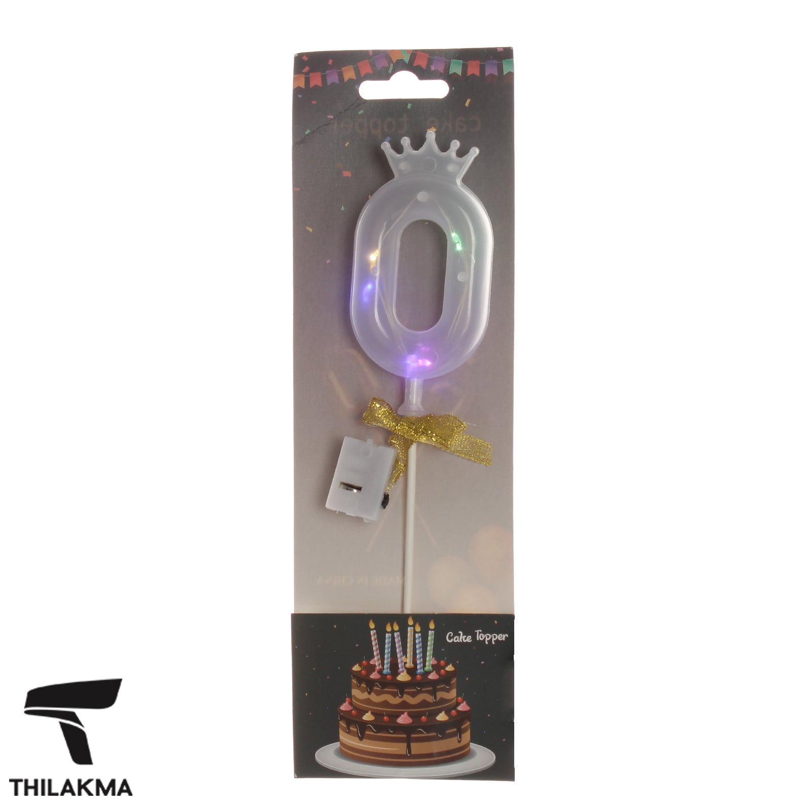 Light Up Number Cake Topper