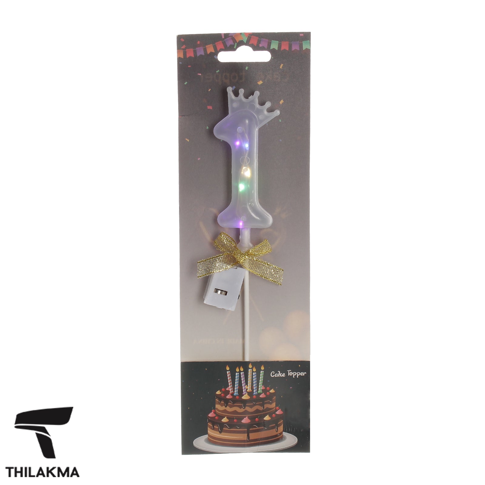Light Up Number Cake Topper
