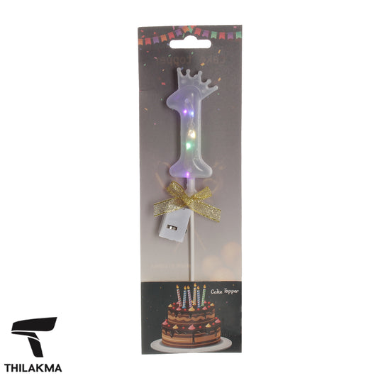 Light Up Number Cake Topper