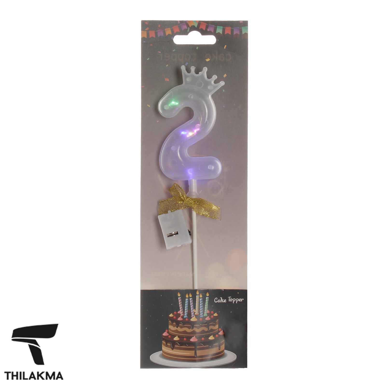 Light Up Number Cake Topper