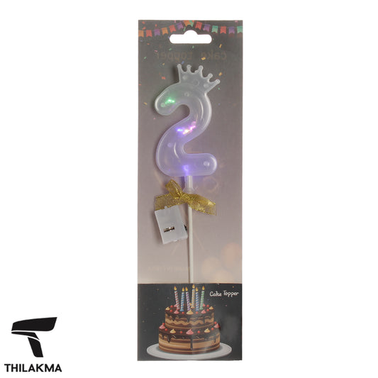 Light Up Number Cake Topper