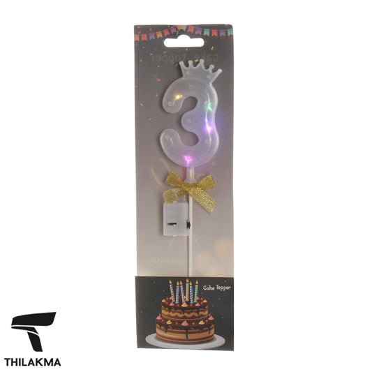 Light Up Number Cake Topper
