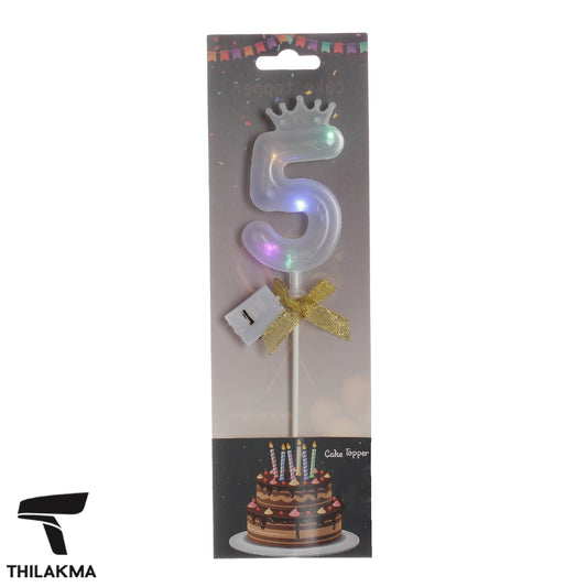 Light Up Number Cake Topper
