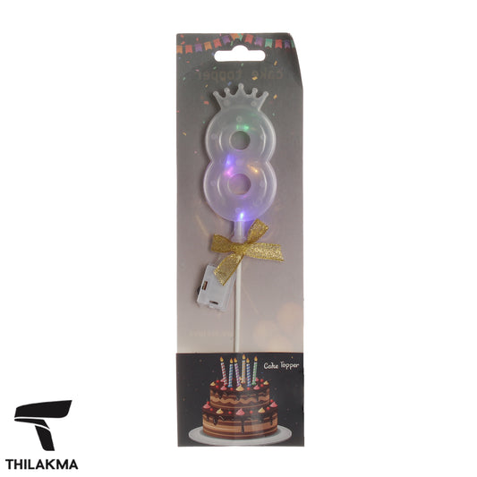 Light Up Number Cake Topper
