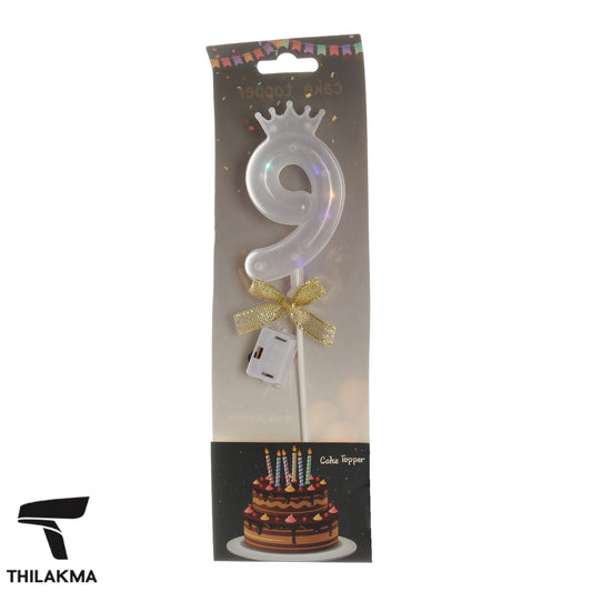 Light Up Number Cake Topper
