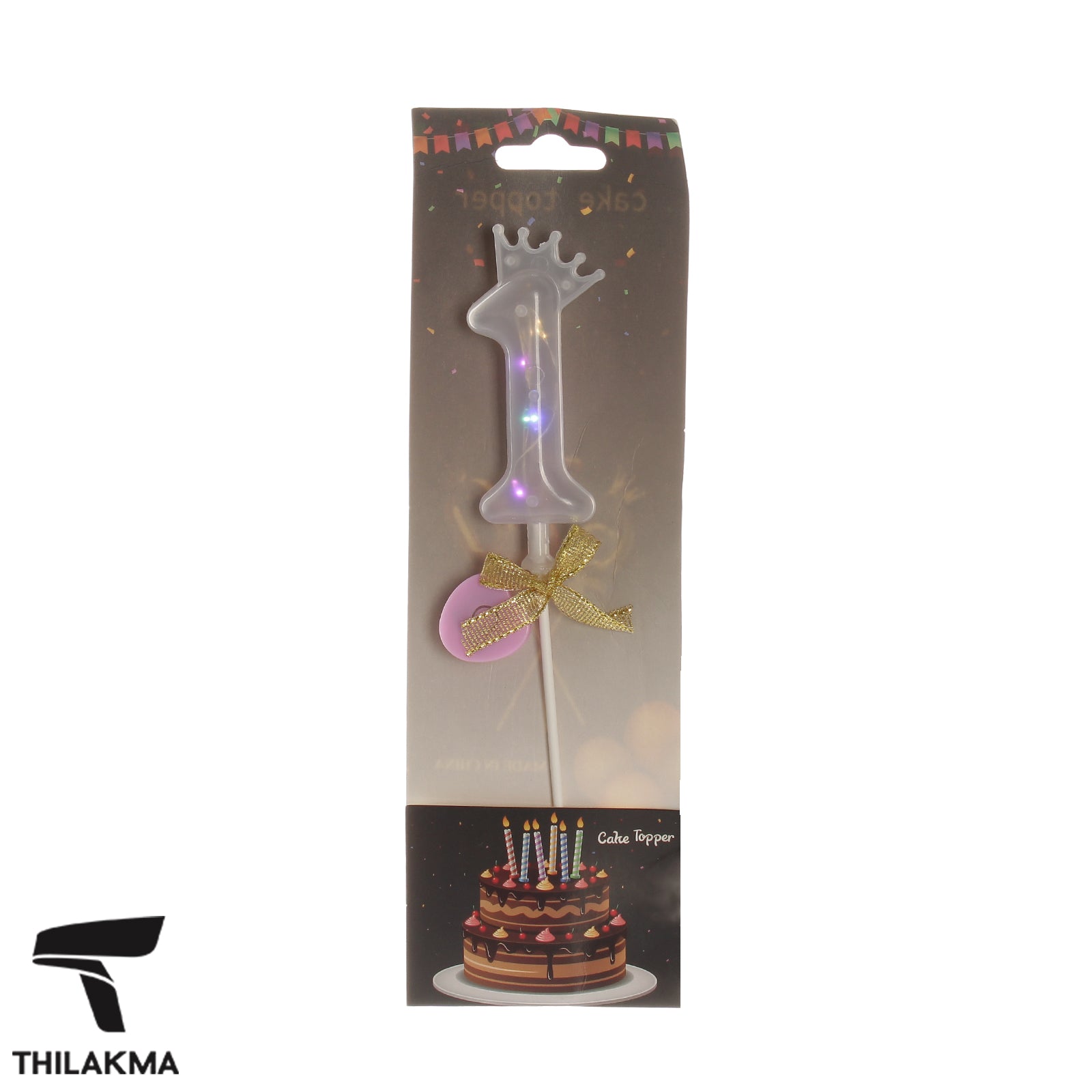 Light Up Number Cake Topper