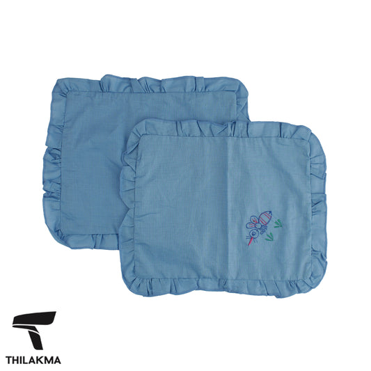 Embroidered Pillow Case - 2Pcs