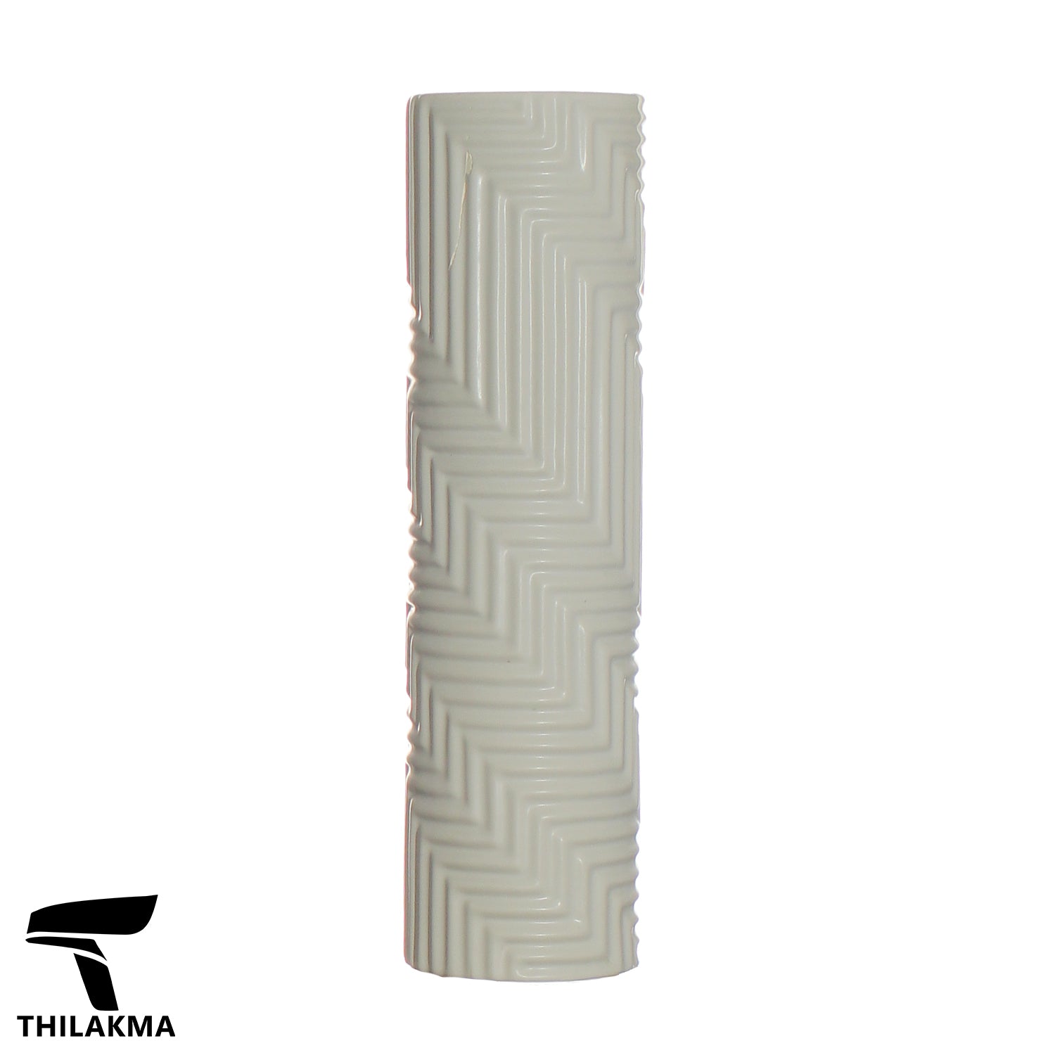 Textured Ceramic Cylinder Vase