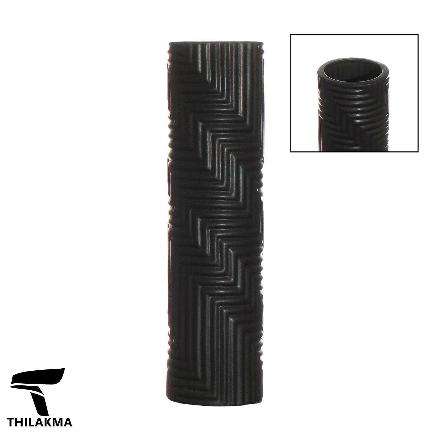 Textured Ceramic Cylinder Vase