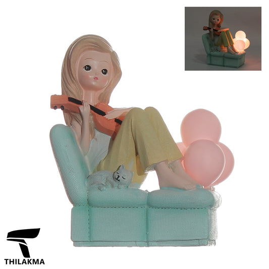 Light Up Girl Figurine