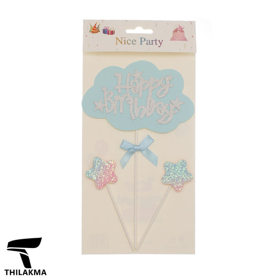 Happy Birthday Cake Topper Set