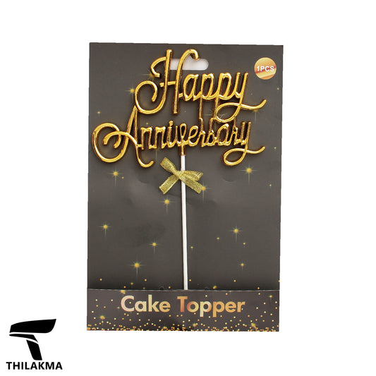 Happy Anniversary Cake Topper