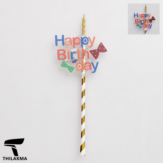 Light Up Birthday Cake Candle & Topper
