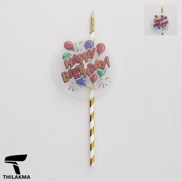 Light Up Birthday Cake Candle & Topper