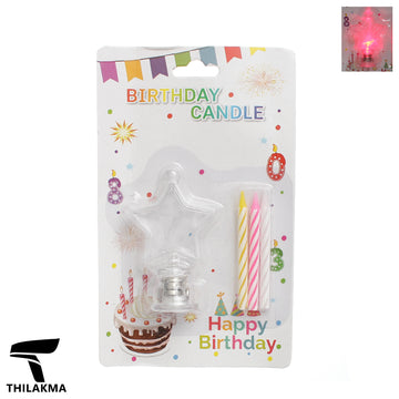 Light Up  Birthday Candle Set - Number 7