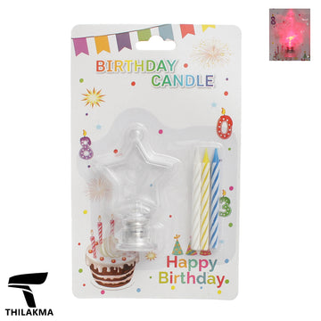 Light Up  Birthday Candle Set - Number 9