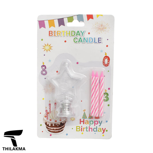 Light Up  Birthday Candle Set - Number 5