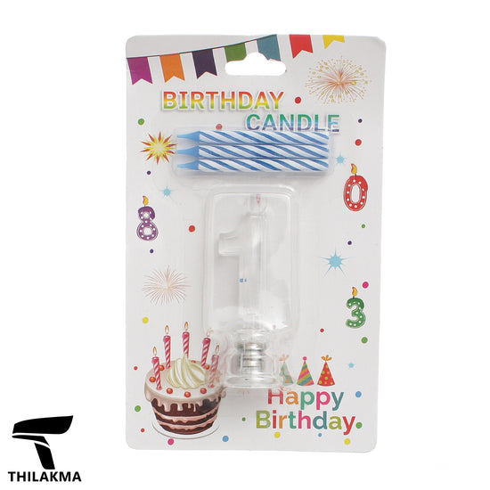 Light Up  Birthday Candle Set - Number 1