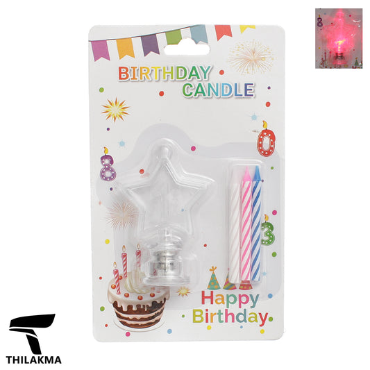 Light Up  Birthday Candle Set - Number 1