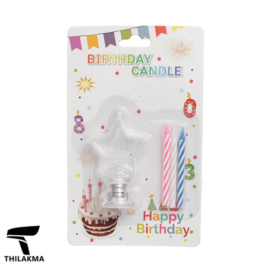 Light Up  Birthday Candle Set - Number 4