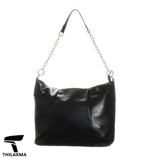 Shoulder Bag with Half Chain Handle