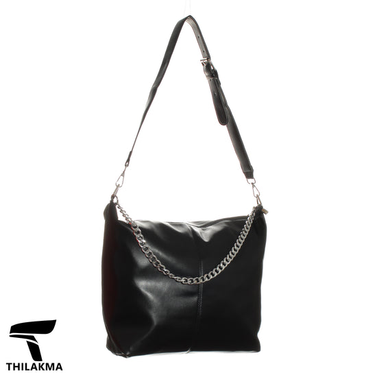 Shoulder Bag with Chain Handle