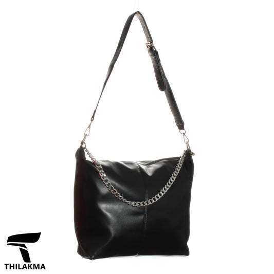 Shoulder Bag with Chain Handle
