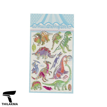 Luminous Sharking Dino Sticker Sheet