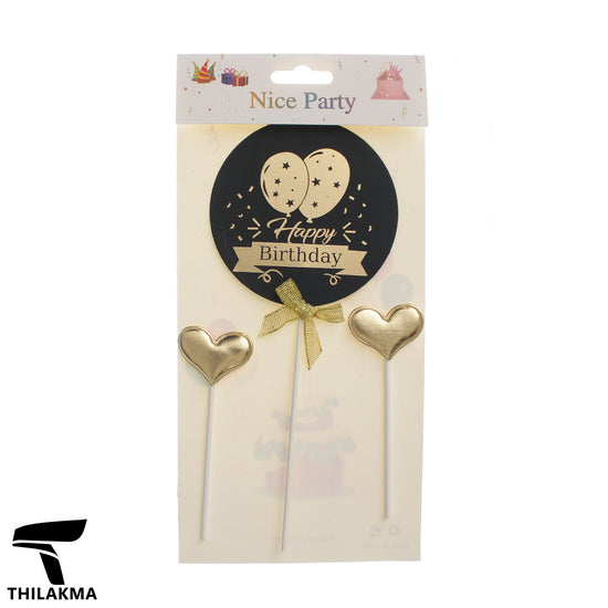 Happy Birthday Cake Topper Set