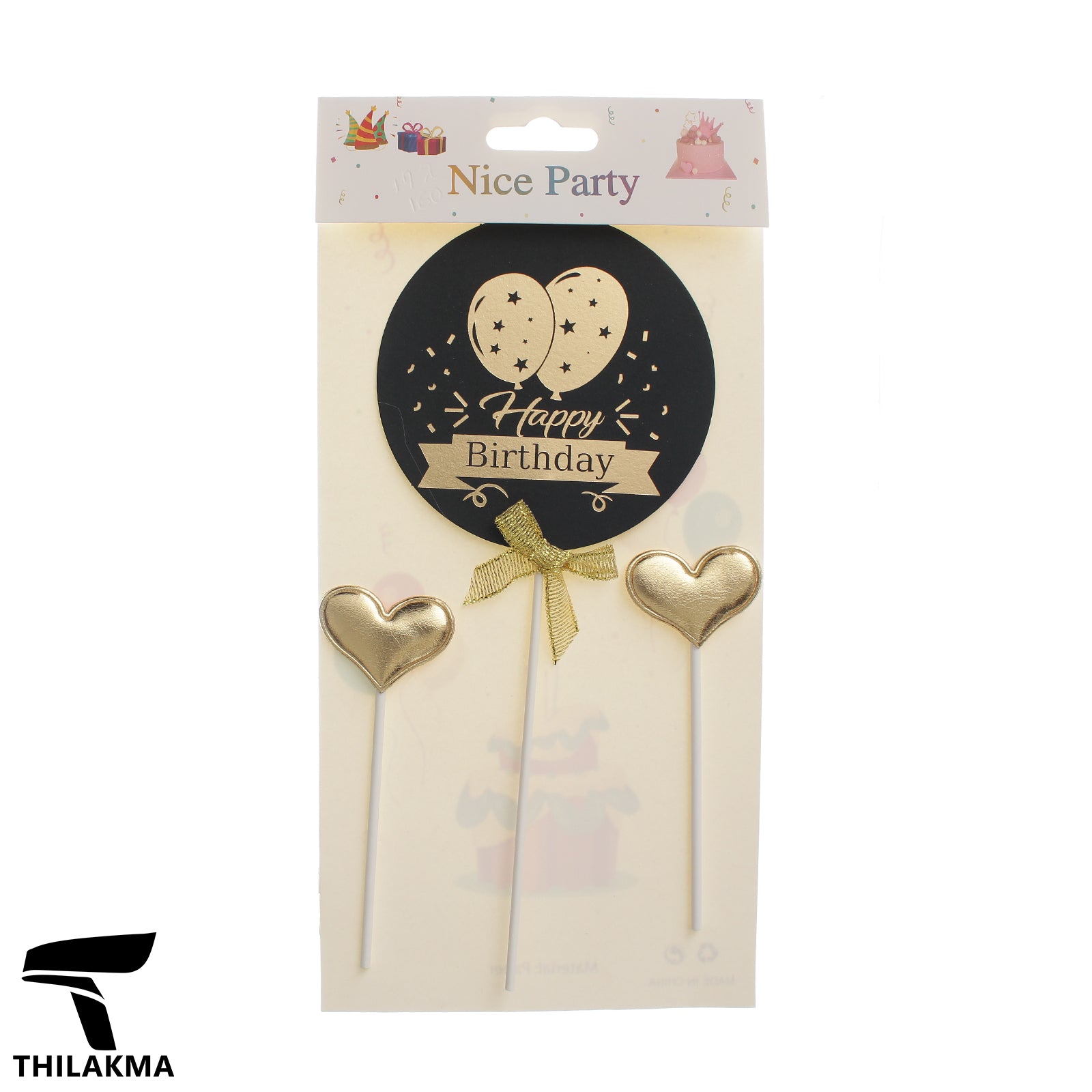 Happy Birthday Cake Topper Set