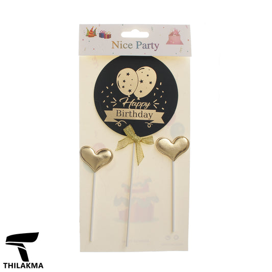 Happy Birthday Cake Topper Set