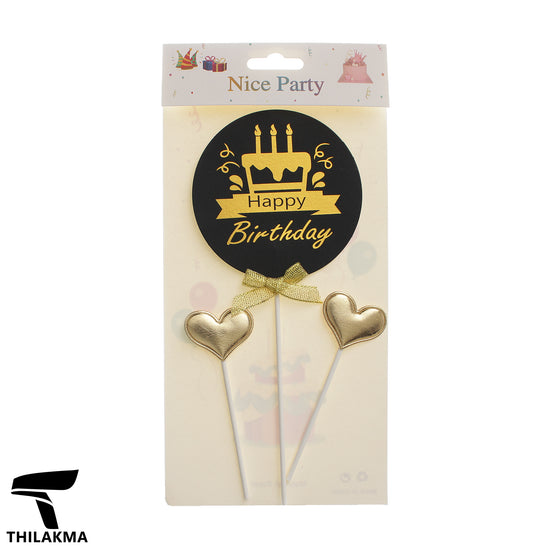 Happy Birthday Cake Topper Set