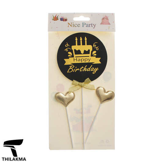 Happy Birthday Cake Topper Set