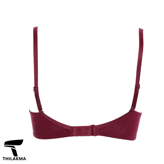 Amante Red Plum Wired  Bra - 32