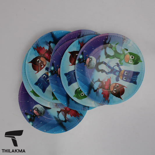 Printed Party Plates - 10Pcs
