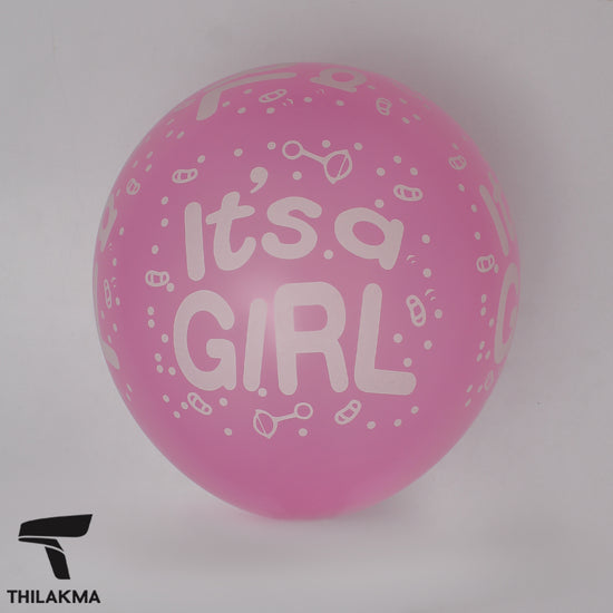 It's a Girl Party Balloon Set - 5Pcs