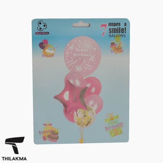 Happy Birthday Balloon Set - 7Pcs
