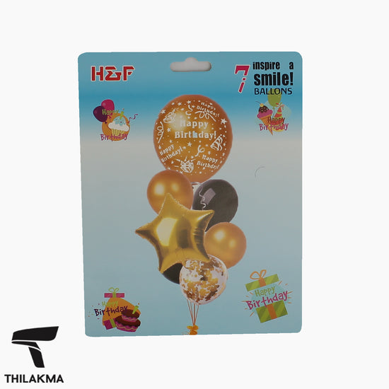 Happy Birthday Balloon Set - 7Pcs