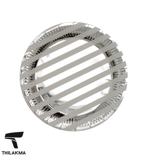 Stripe Party Paper Plate - 10Pcs