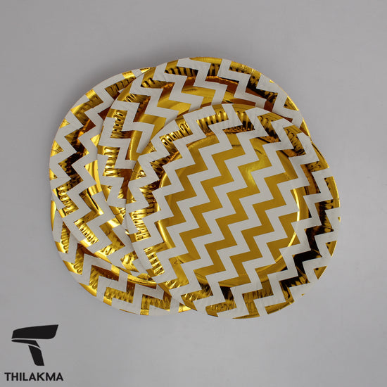 Waves Party Paper Plate - 10Pcs