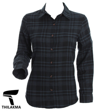 Ladies Check Shirt / Button Up Formal Top