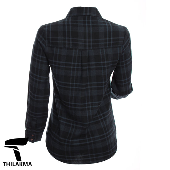 Ladies Check Shirt / Button Up Formal Top