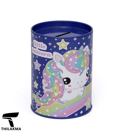 Unicorn Metal Money Tin